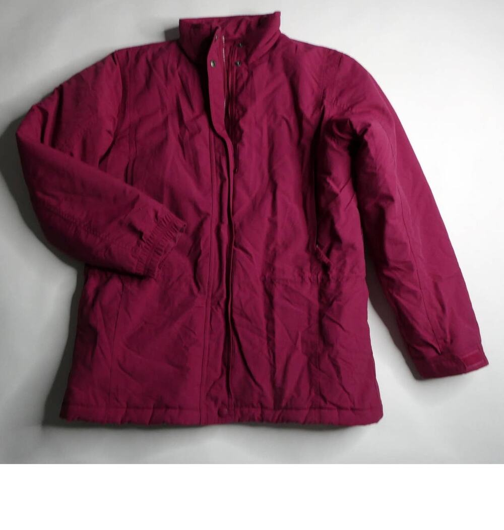 LL Bean heavy winter coat, lined, size: small, color: wine